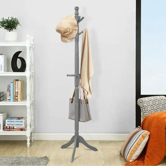 Alt view image 6 of 7 - SlickBlue Entryway Height Adjustable Coat Stand with 9 Hooks
