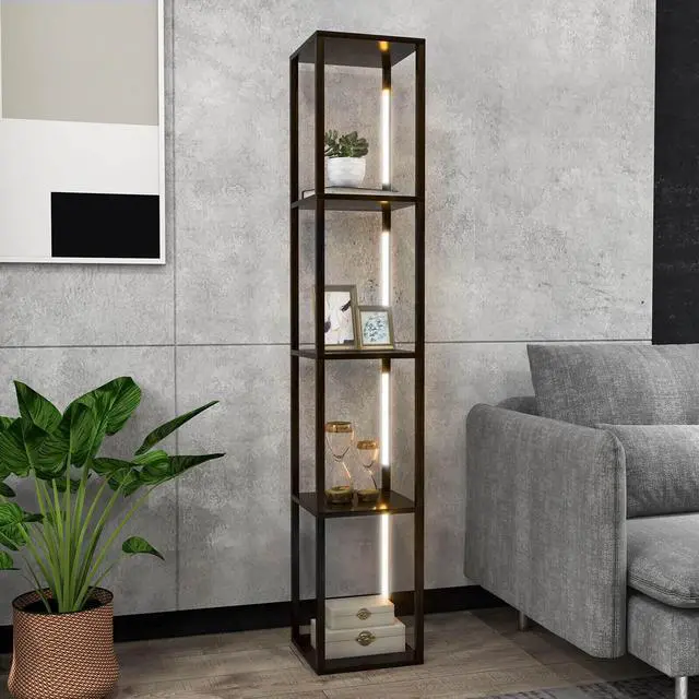 Alt view image 6 of 7 - SlickBlue 64 Inches Floor Lamp with 3-Level Dimmable LED Bulbs and Rotatable LED Poles