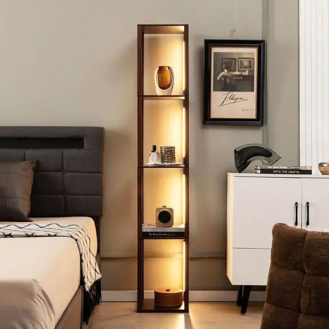 Alt view image 7 of 7 - SlickBlue 64 Inches Floor Lamp with 3-Level Dimmable LED Bulbs and Rotatable LED Poles