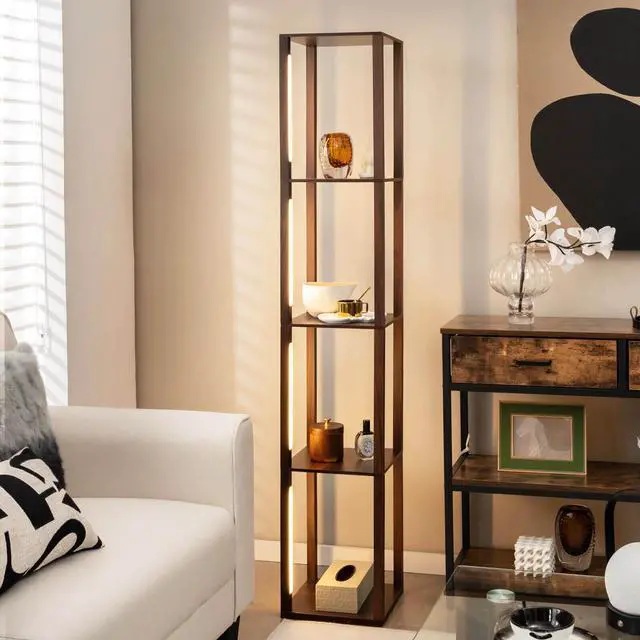 Alt view image 2 of 7 - SlickBlue 64 Inches Floor Lamp with 3-Level Dimmable LED Bulbs and Rotatable LED Poles