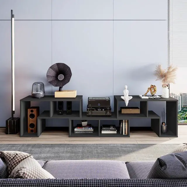 Alt view image 6 of 7 - SlickBlue 3 Pieces Adjustable TV Stand for TVs up to 65 Inch with Shelves