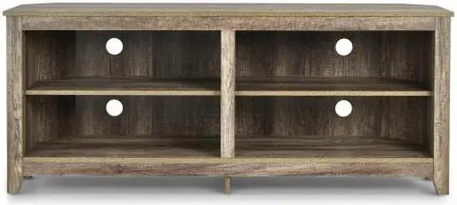 Main image of SlickBlue 4 Cubby Entertainment Media Console with Shelves