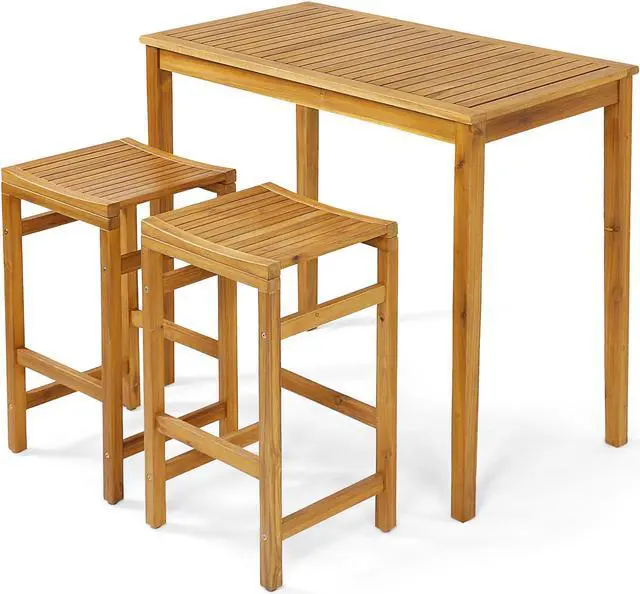 Alt view image 7 of 7 - SlickBlue Rectangular Indoor and Outdoor Bar Height Table for Garden