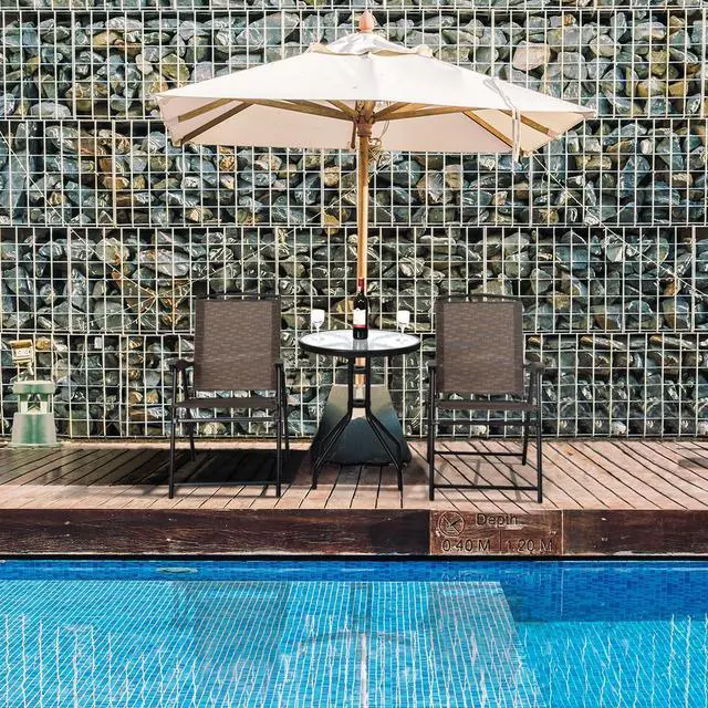 Alt view image 2 of 7 - SlickBlue 3 Pieces Bistro Patio Garden Furniture Set of Round Table and Folding Chairs