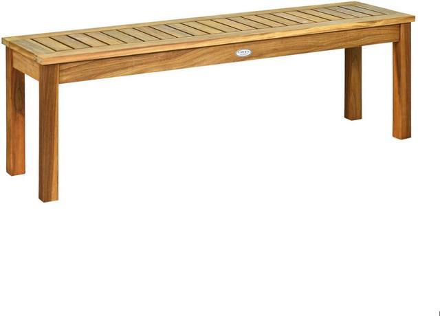 Main image of SlickBlue 52 Inch Outdoor Acacia Wood Dining Bench Chair