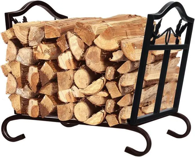 Alt view image 7 of 7 - SlickBlue Foldable Firewood Log Rack Steel Wood Storage Holder
