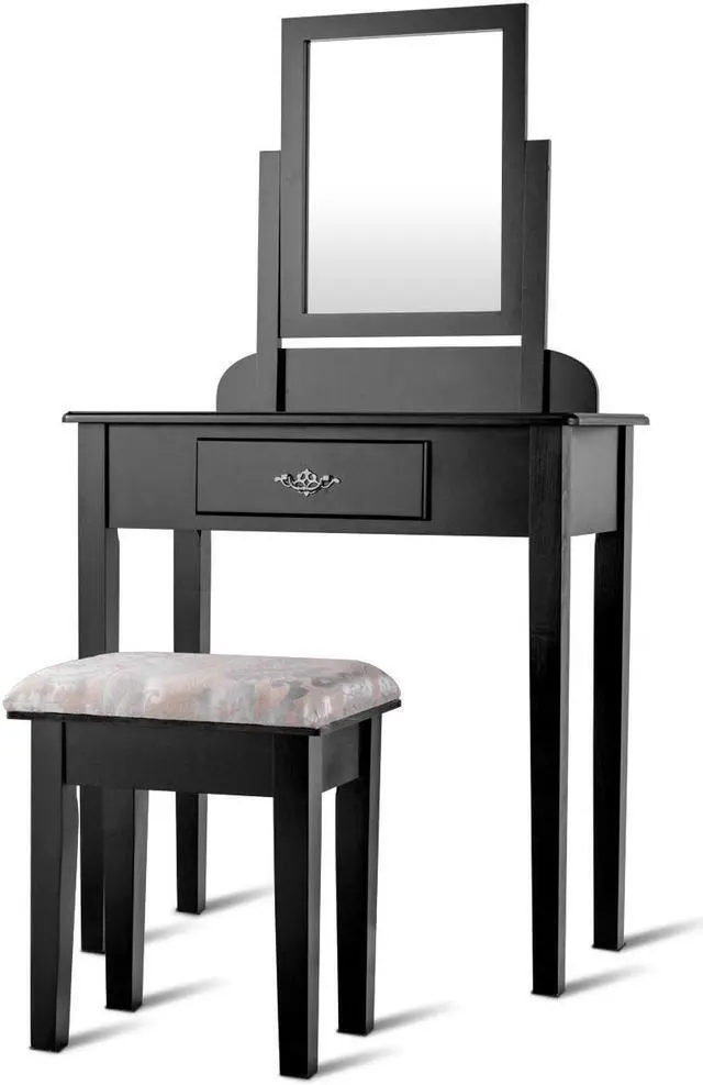 Main image of SlickBlue Vanity Dressing Table Stool Set with Large Makeup Mirror