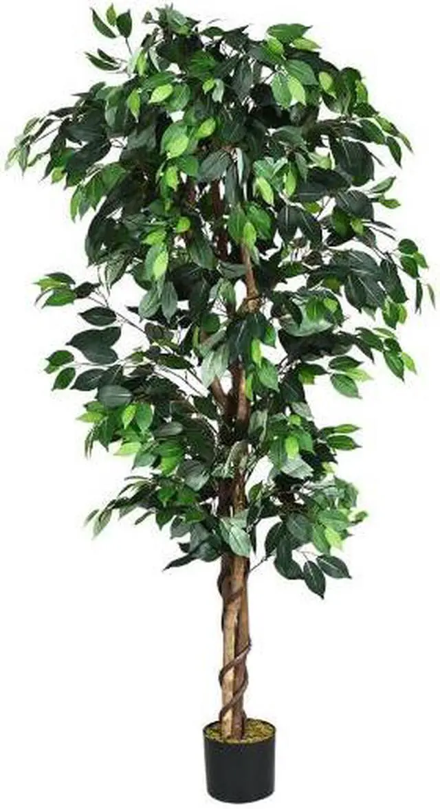 Alt view image 3 of 3 - SlickBlue 6 Feet Artificial Ficus In/Outdoor Home Tree