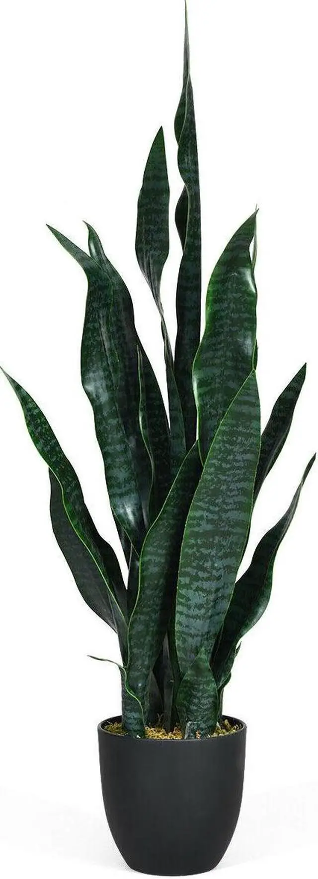 Alt view image 7 of 7 - SlickBlue 35.5 Inch  Indoor-Outdoor Artificial Fake Snake Plant