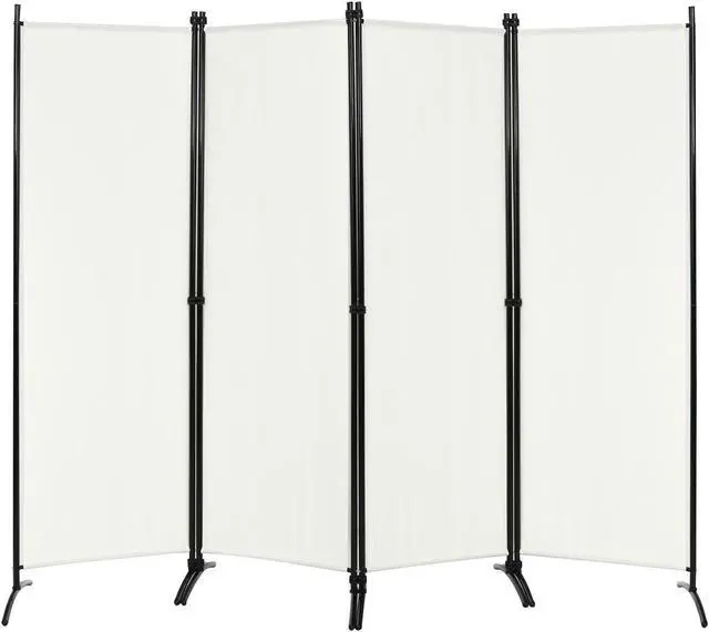 Main image of SlickBlue 4-Panel  Room Divider with Steel Frame