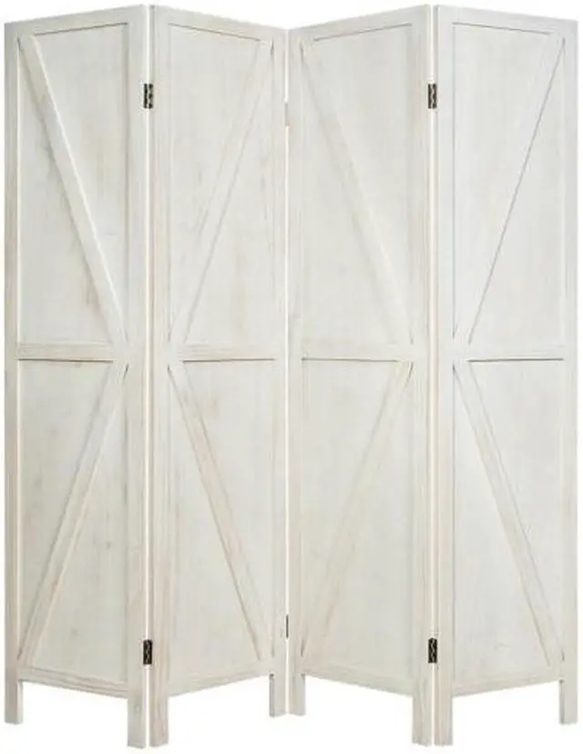 Main image of SlickBlue 4 Panels Folding Wooden Room Divider
