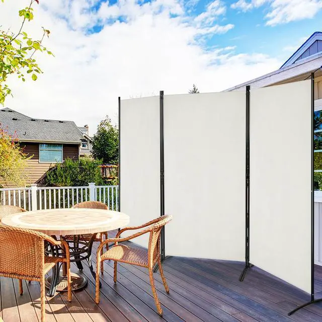 Alt view image 6 of 7 - SlickBlue 3-Panel Room Divider Folding Privacy Partition Screen for Office Room