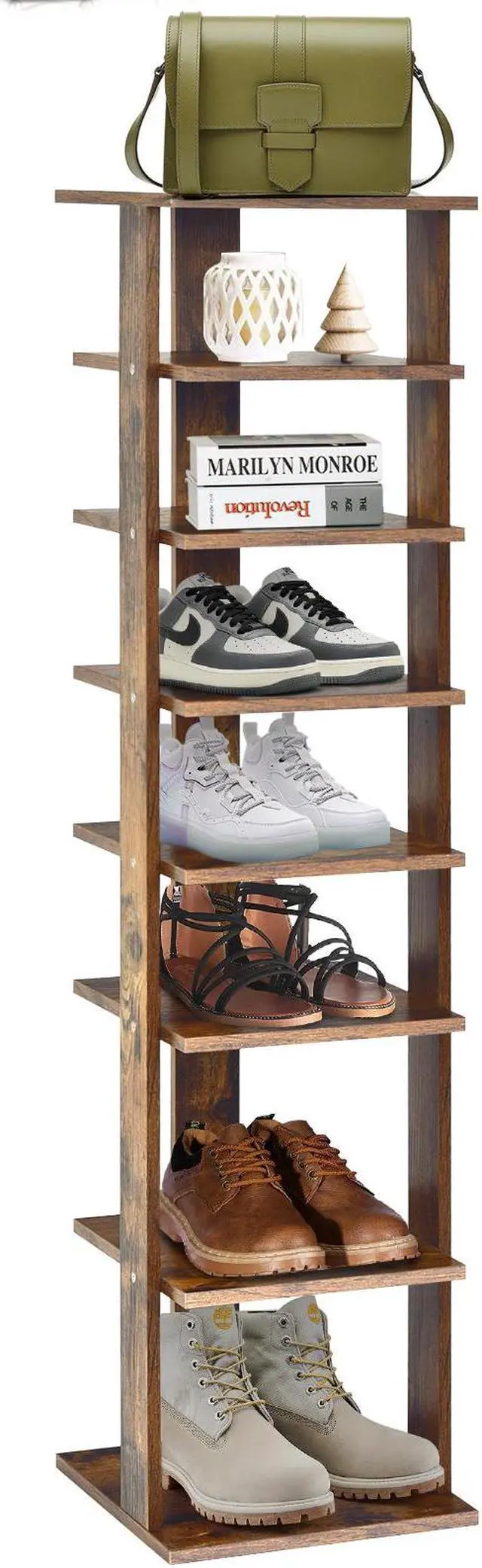 Alt view image 2 of 7 - SlickBlue 7-Tier Shoe Rack Practical Free Standing Shelves Storage Shelves