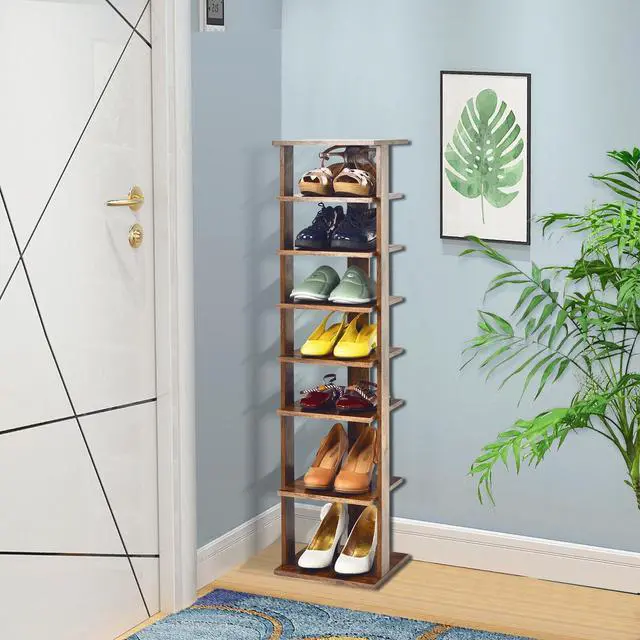 Alt view image 7 of 7 - SlickBlue 7-Tier Shoe Rack Practical Free Standing Shelves Storage Shelves