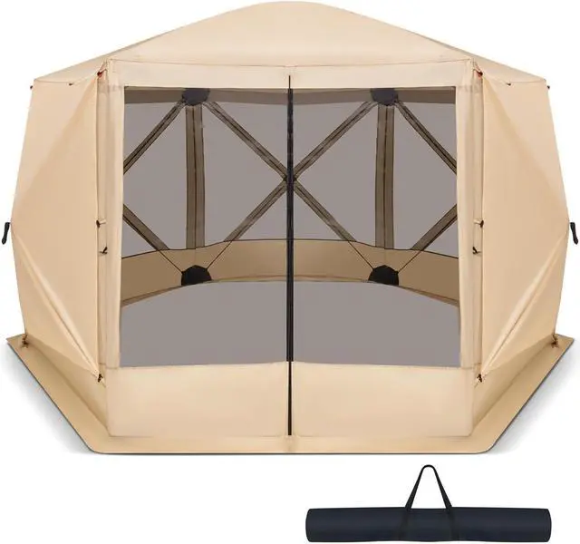 Alt view image 2 of 7 - SlickBlue 11.5 X 11.5 FT Pop-up Screen House Tent with Portable Carrying Bag