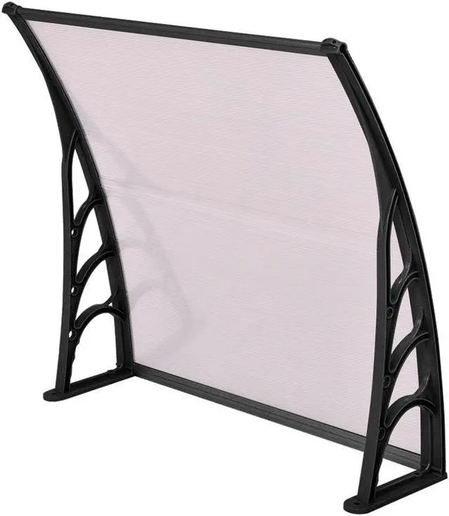 Alt view image 2 of 7 - SlickBlue 40 x 40 Inch Outdoor Polycarbonate Front Door Window Awning Canopy