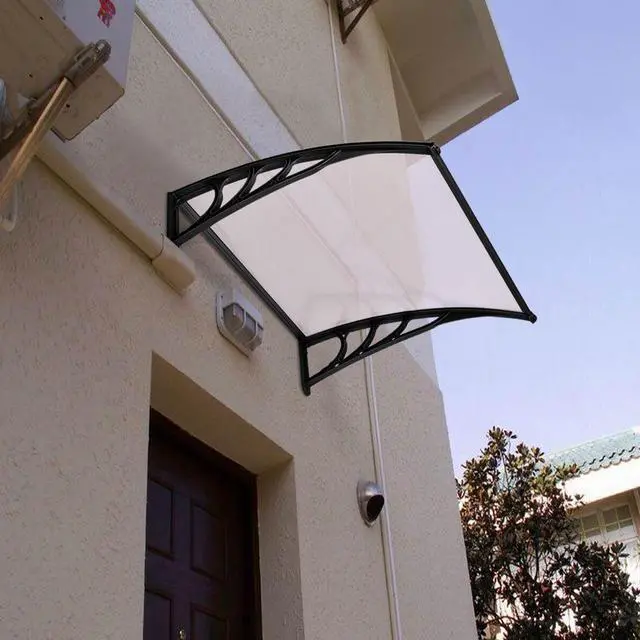 Alt view image 3 of 7 - SlickBlue 40 x 40 Inch Outdoor Polycarbonate Front Door Window Awning Canopy
