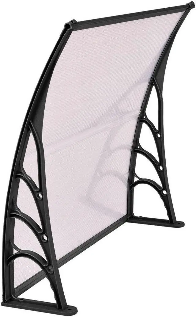 Alt view image 7 of 7 - SlickBlue 40 x 40 Inch Outdoor Polycarbonate Front Door Window Awning Canopy