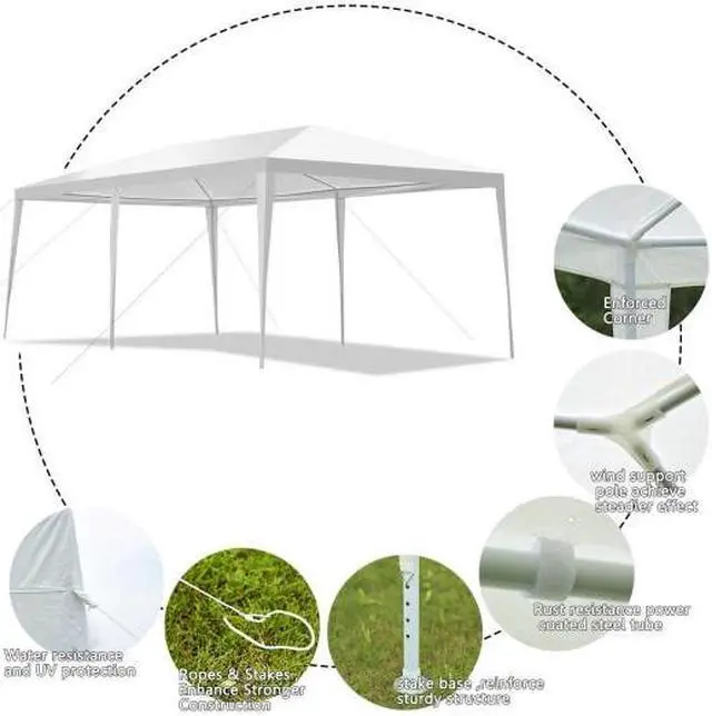 Alt view image 3 of 3 - SlickBlue 10' x 20' Outdoor Heavy Duty Outdoor Canopy Tent