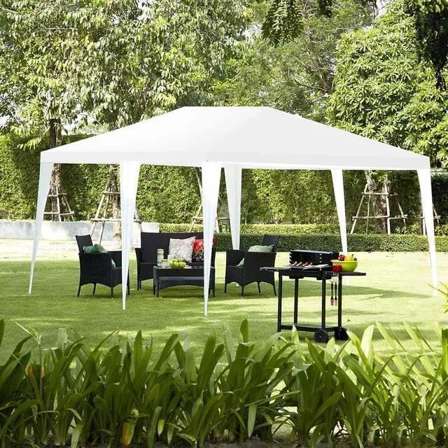 Alt view image 3 of 7 - SlickBlue 10 x 20 Feet 6 Sidewalls Canopy Tent with Carry Bag-White