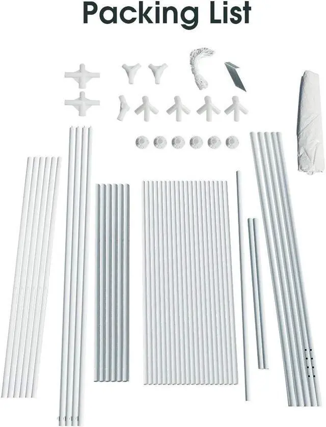 Alt view image 5 of 7 - SlickBlue 10 x 20 Feet Waterproof Canopy Tent with Tent Peg and Wind Rope