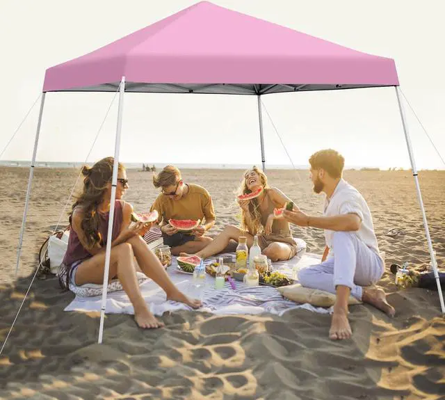 Alt view image 6 of 7 - SlickBlue 10 x 10 Feet Outdoor Instant Pop-up Canopy with Carrying Bag