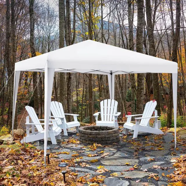 Alt view image 4 of 7 - SlickBlue 10 x 10 Feet Outdoor Pop-up Patio Canopy for  Beach and Camp
