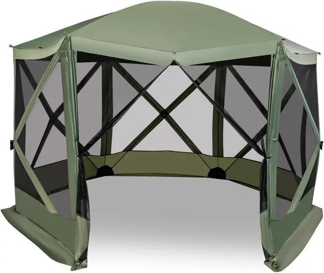 Main image of SlickBlue 11.5 X 11.5 FT Pop-up Screen House Tent with Portable Carrying Bag