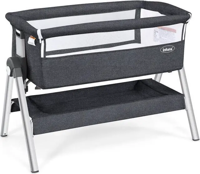 Main image of SlickBlue Portable Baby Bedside Sleeper with Adjustable Heights and Angle