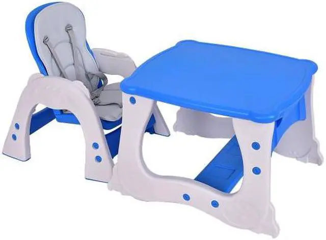 Alt view image 2 of 3 - SlickBlue 3 in 1 Infant Table and Chair Set Baby High Chair