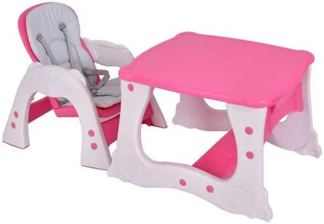 Alt view image 2 of 3 - SlickBlue 3 in 1 Infant Table and Chair Set Baby High Chair