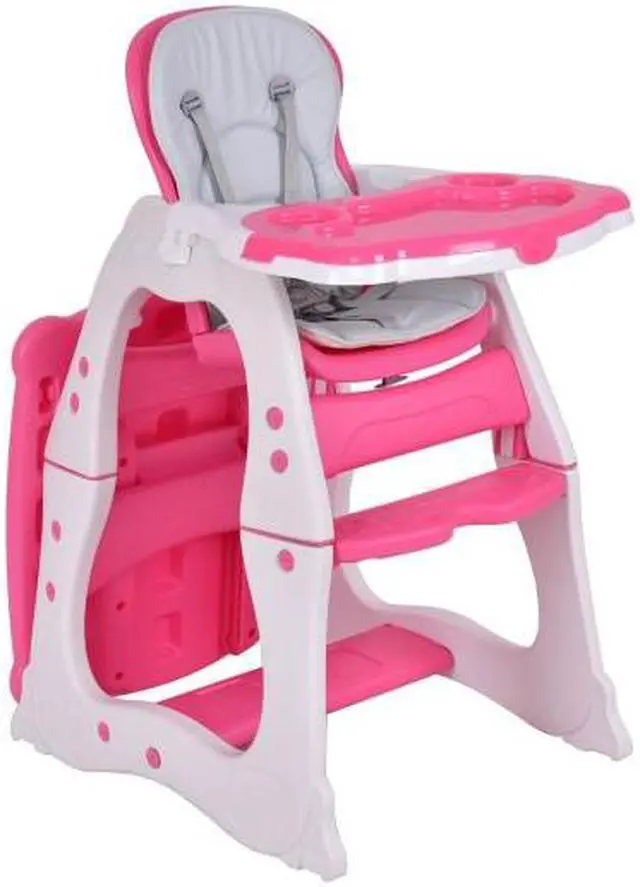 Alt view image 3 of 3 - SlickBlue 3 in 1 Infant Table and Chair Set Baby High Chair