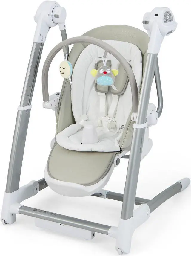 Main image of SlickBlue Baby Folding High Chair with 8 Adjustable Heights and 5 Recline Backrest