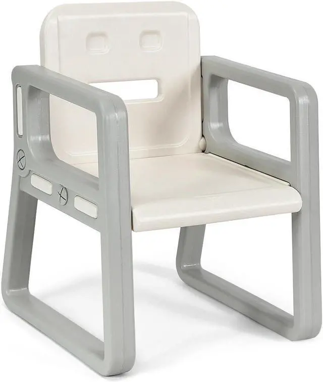 Alt view image 6 of 6 - SlickBlue Kids Table and 2 Chairs Set with Storage Shelf