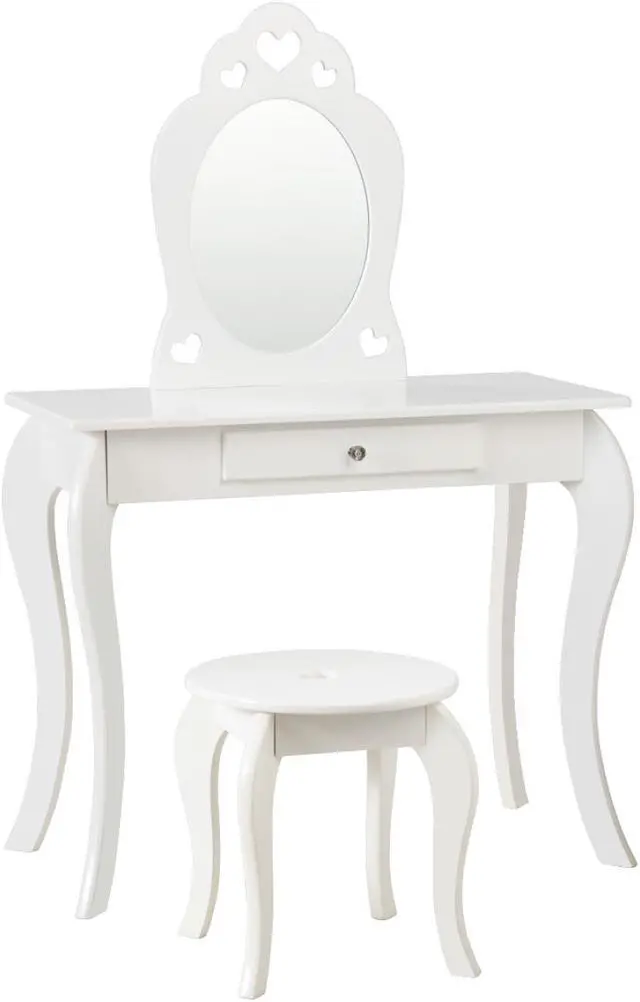 Main image of SlickBlue Kids Princess Makeup Dressing Play Table Set with Mirror