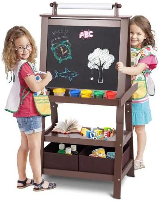 Main image of SlickBlue Kids Standing Art Easel with 2 Storage Boxes