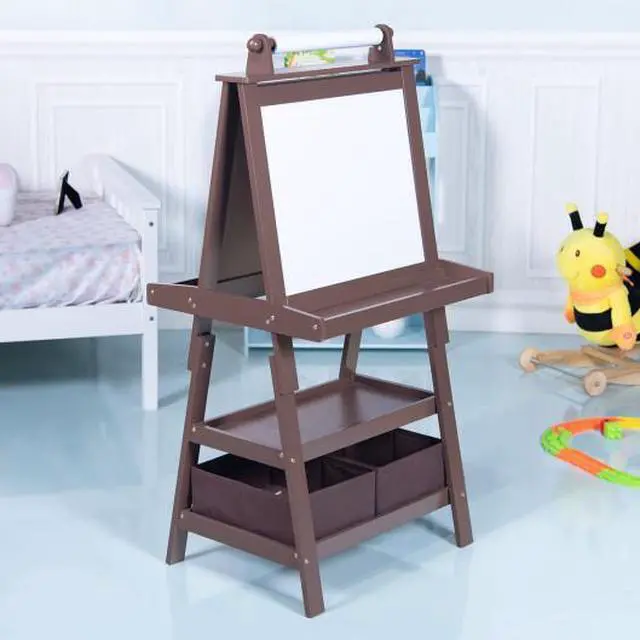 Alt view image 2 of 3 - SlickBlue Kids Standing Art Easel with 2 Storage Boxes