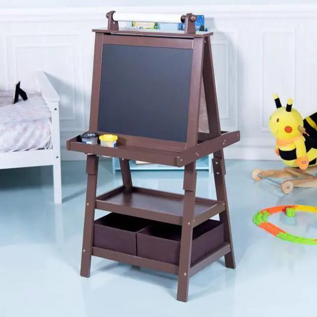 Alt view image 3 of 3 - SlickBlue Kids Standing Art Easel with 2 Storage Boxes