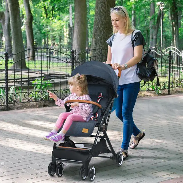Alt view image 2 of 6 - SlickBlue Lightweight Aluminium Frame Baby Stroller with Net