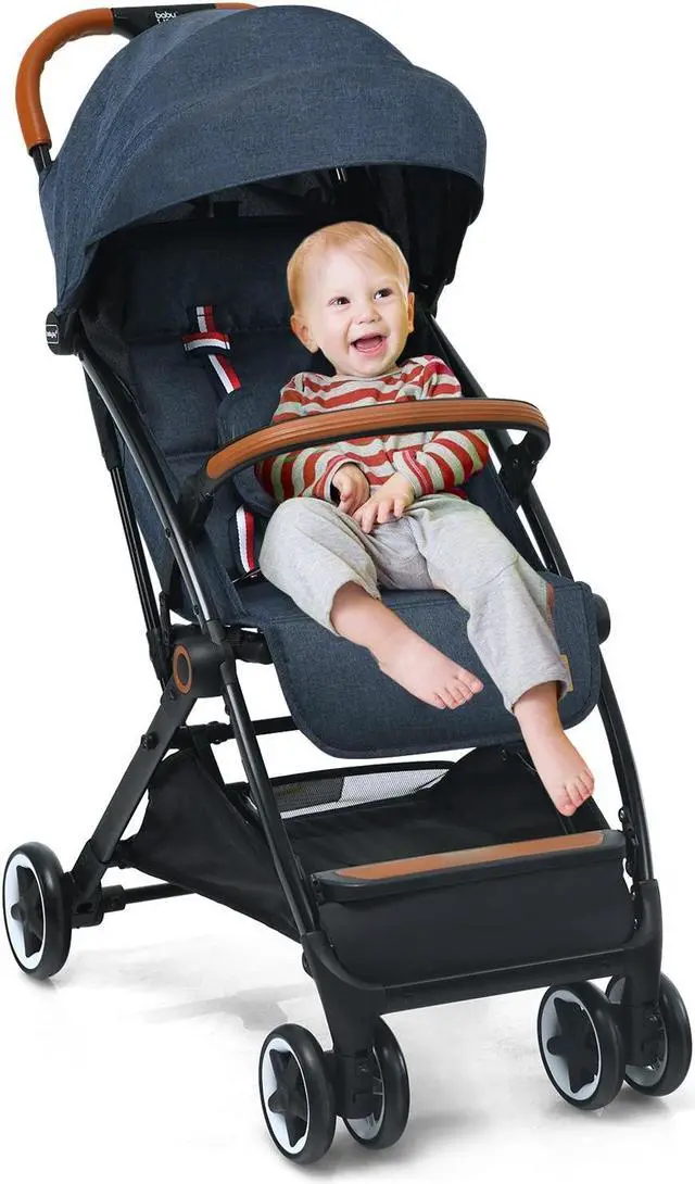Alt view image 6 of 6 - SlickBlue Lightweight Aluminium Frame Baby Stroller with Net