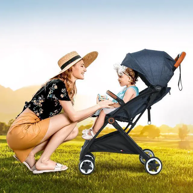 Alt view image 5 of 6 - SlickBlue Lightweight Aluminium Frame Baby Stroller with Net