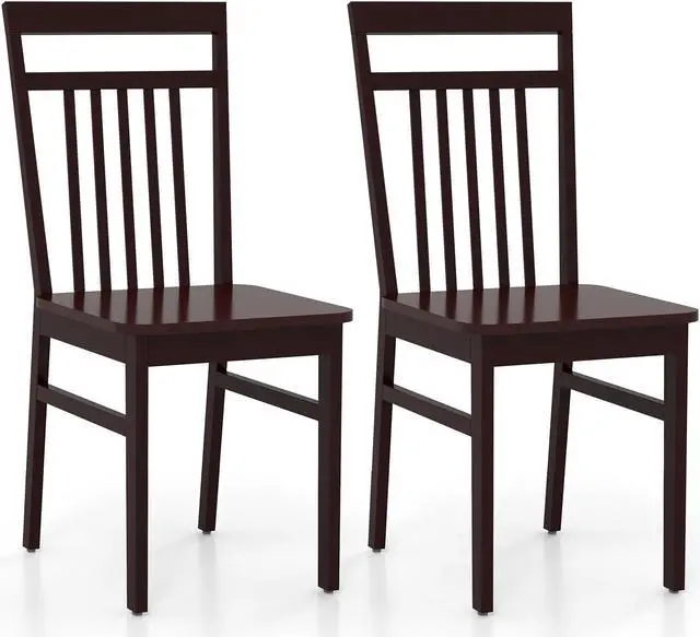 Main image of SlickBlue Set of 2 Farmhouse Dining Chair with Slanted High Backrest