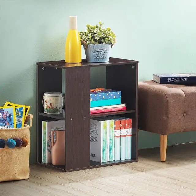 Alt view image 3 of 6 - SlickBlue 2-Tier Side End Table with Storage Shelves
