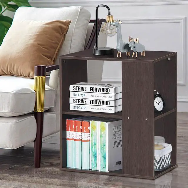 Alt view image 5 of 6 - SlickBlue 2-Tier Side End Table with Storage Shelves