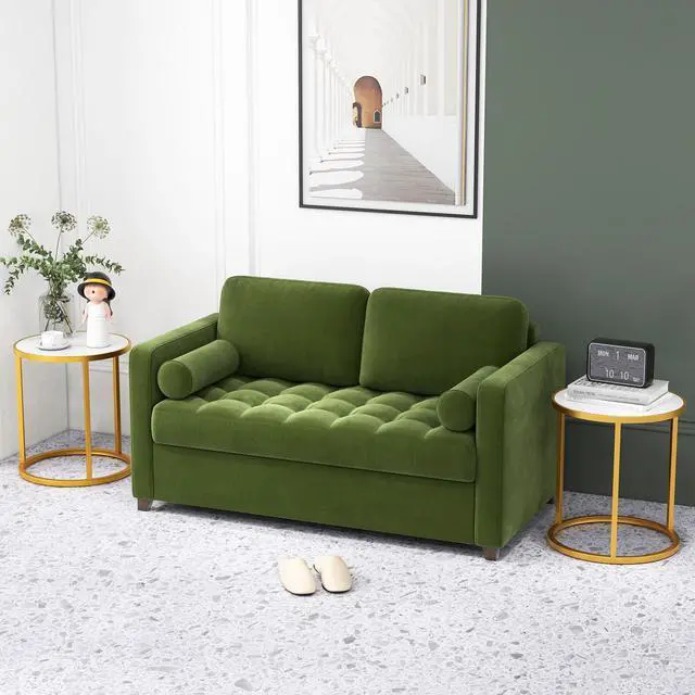 Alt view image 4 of 7 - SlickBlue Marble Top Round Side Table 16-Inch End Table with Golden Metal Frame-2 Pieces