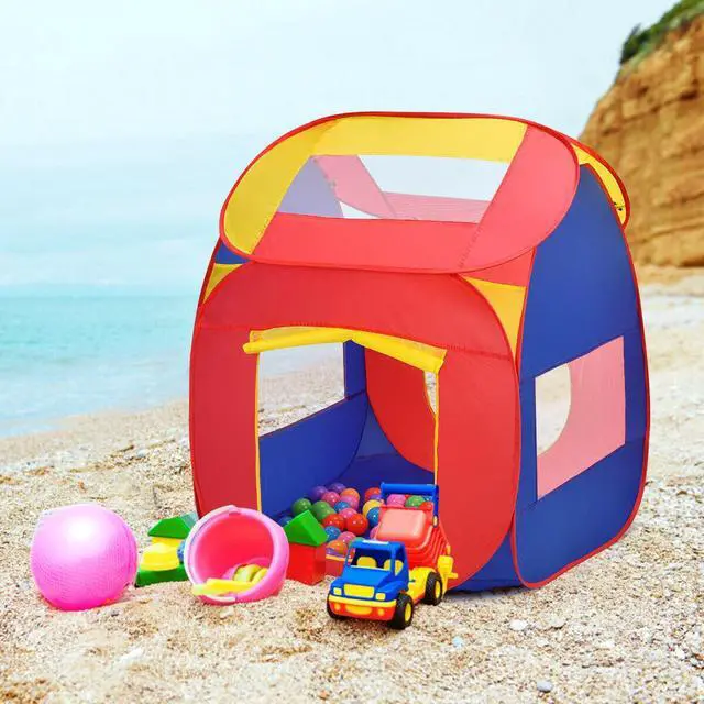 Alt view image 3 of 7 - SlickBlue Portable Kid Play House Toy Tent with 100 Balls