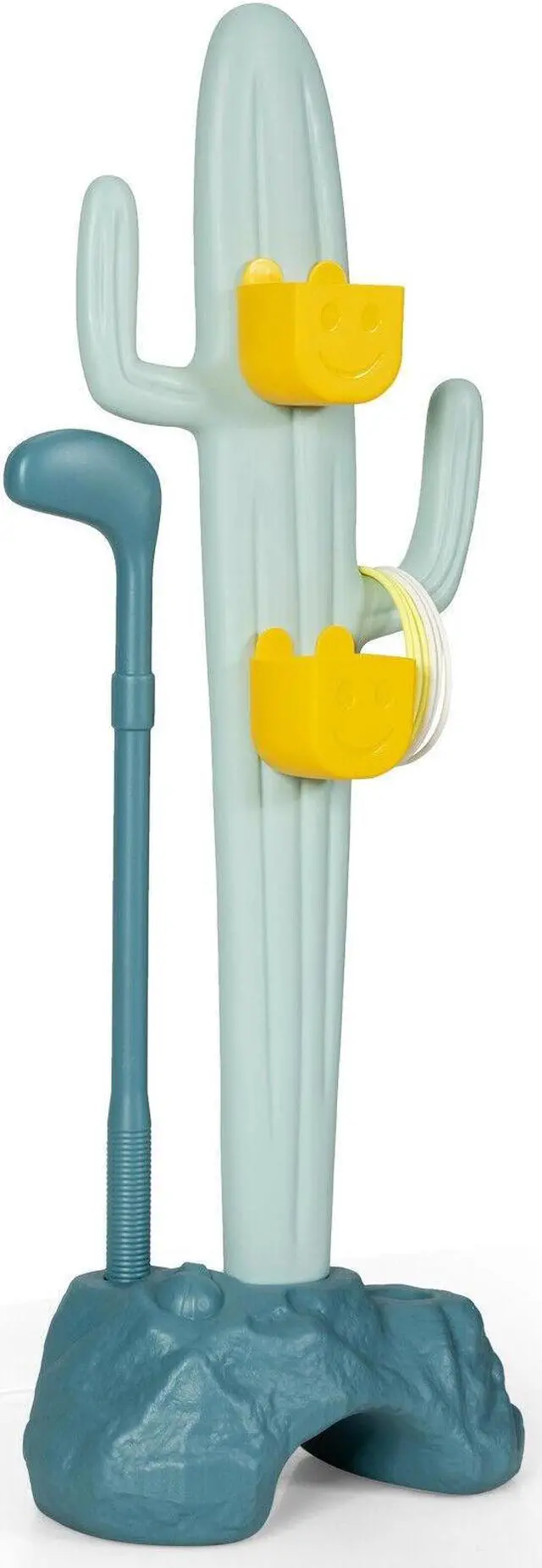 Alt view image 4 of 7 - SlickBlue 3-in-1 Cactus Toy Stand Sports Activity Center with Golf and Ring-Toss