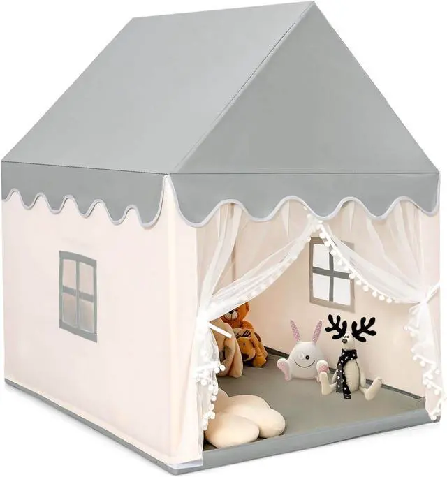 Main image of SlickBlue Kids Large Play Castle Fairy Tent with Mat