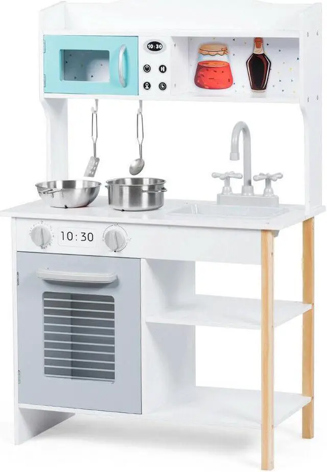 Main image of SlickBlue Kids Kitchen Cookware Pretend Cooking Food Play Set