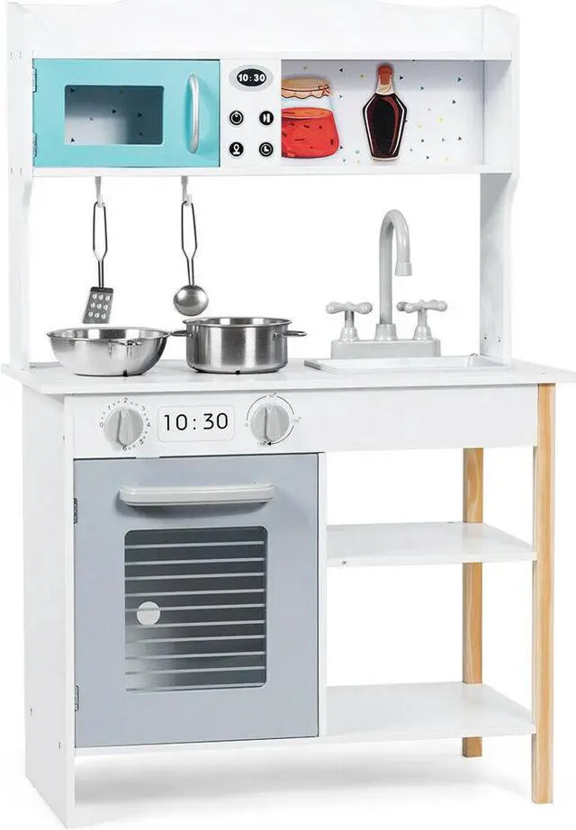 Alt view image 4 of 7 - SlickBlue Kids Kitchen Cookware Pretend Cooking Food Play Set